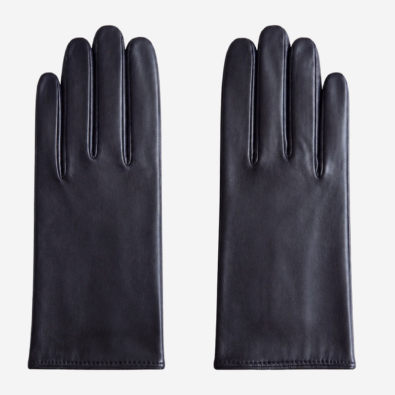 Marcella (black) - Unlined women’s lambskin leather gloves - Glamourous Grace