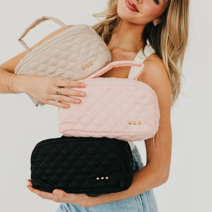 Martha Quilted Cosmetics Bag - Glamourous Grace