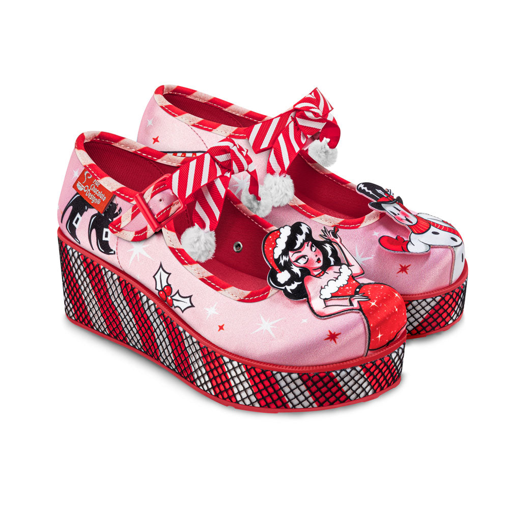 Betty Claus Women's Mary Jane Platforms - Glamourous Grace