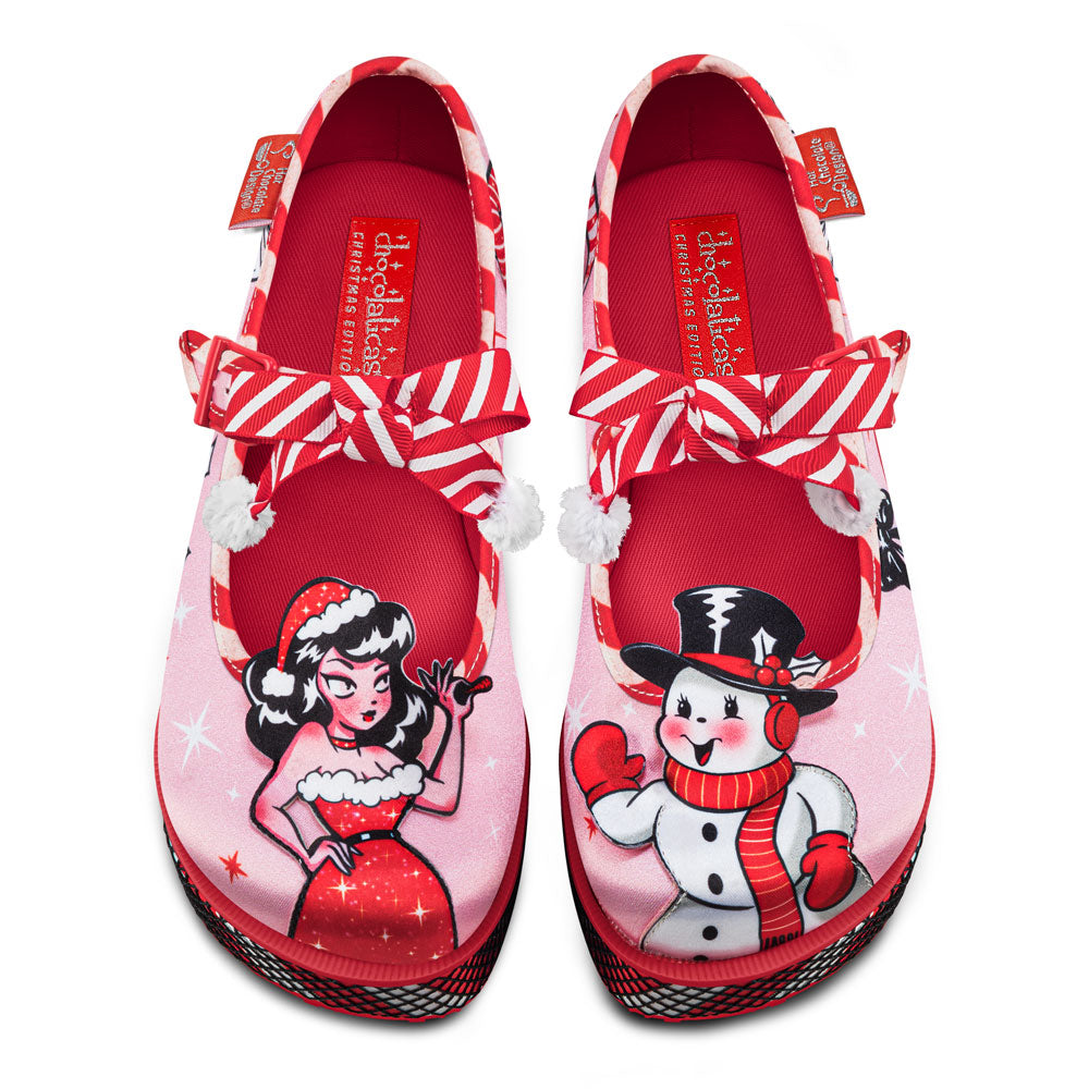 Betty Claus Women's Mary Jane Platforms - Glamourous Grace
