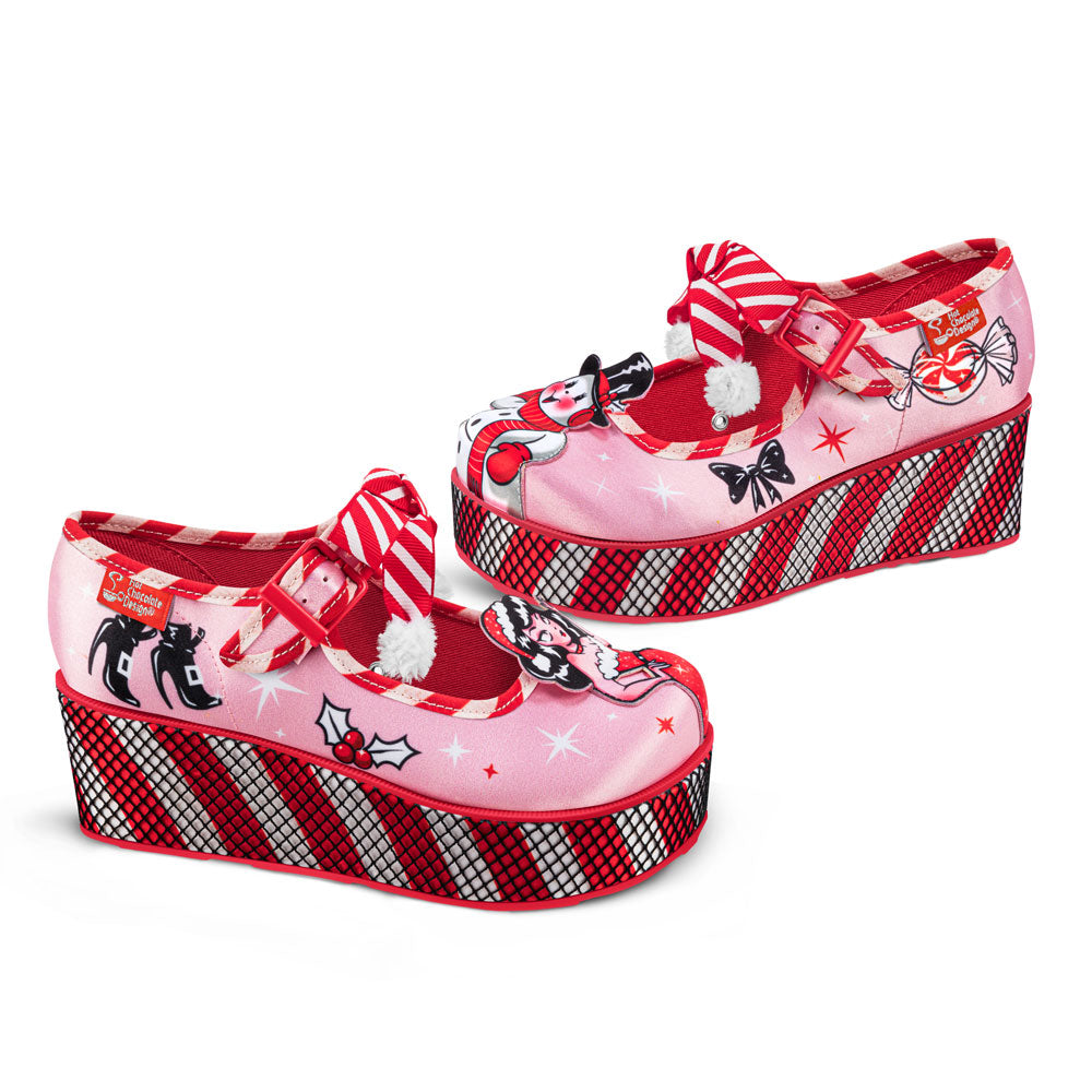Betty Claus Women's Mary Jane Platforms - Glamourous Grace