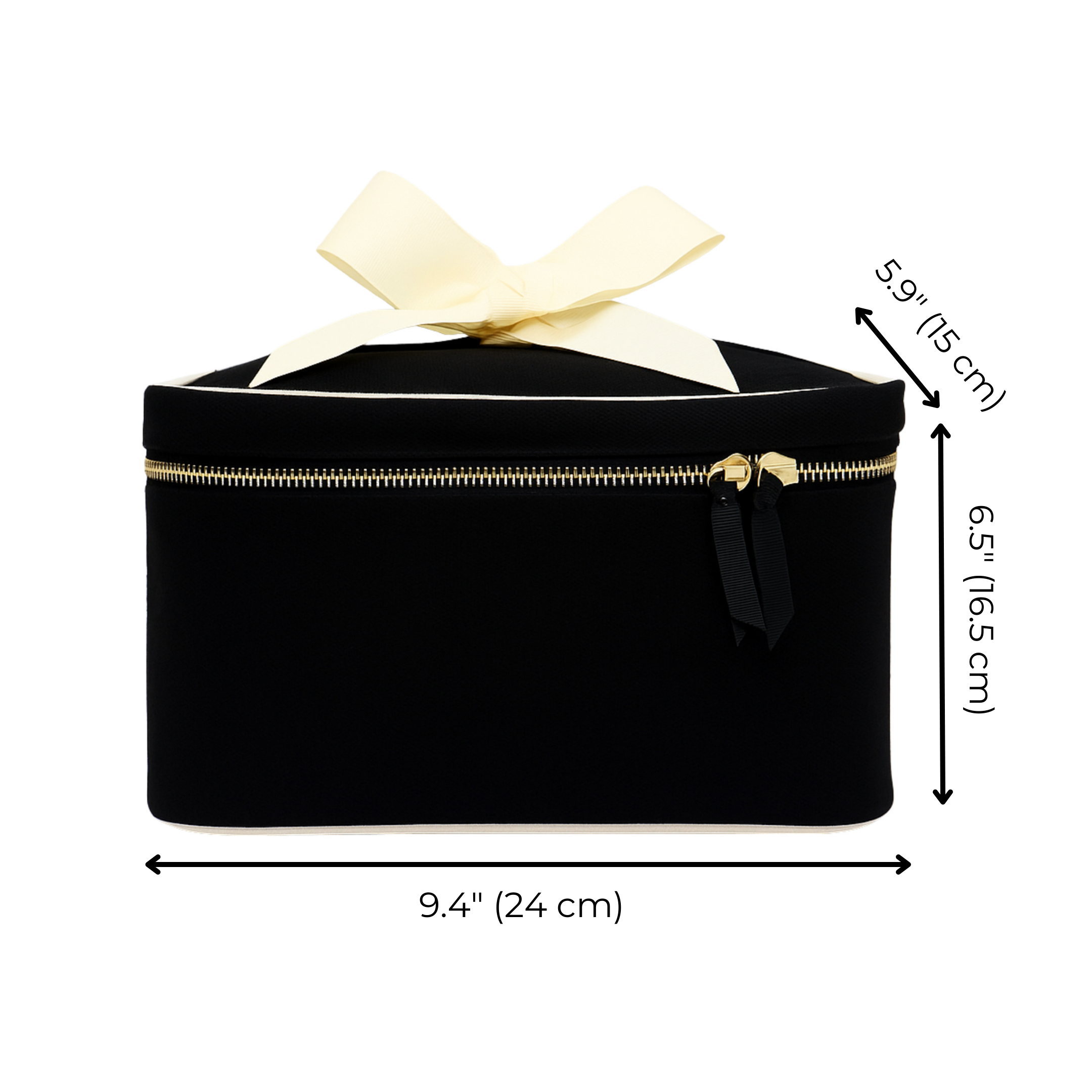 Medium Box Makeup & Toiletry – Black - Glamourous Grace