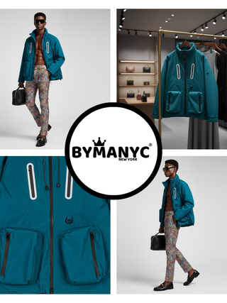 Men's Technical Jacket STREET ART QUEENS NYFW New Colecction BYMANYC ® New York