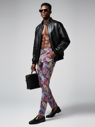 Men's Vegan Leather Bomber Jacket SOHO LEATHER NYFW New Colecction BYMANYC ® New York