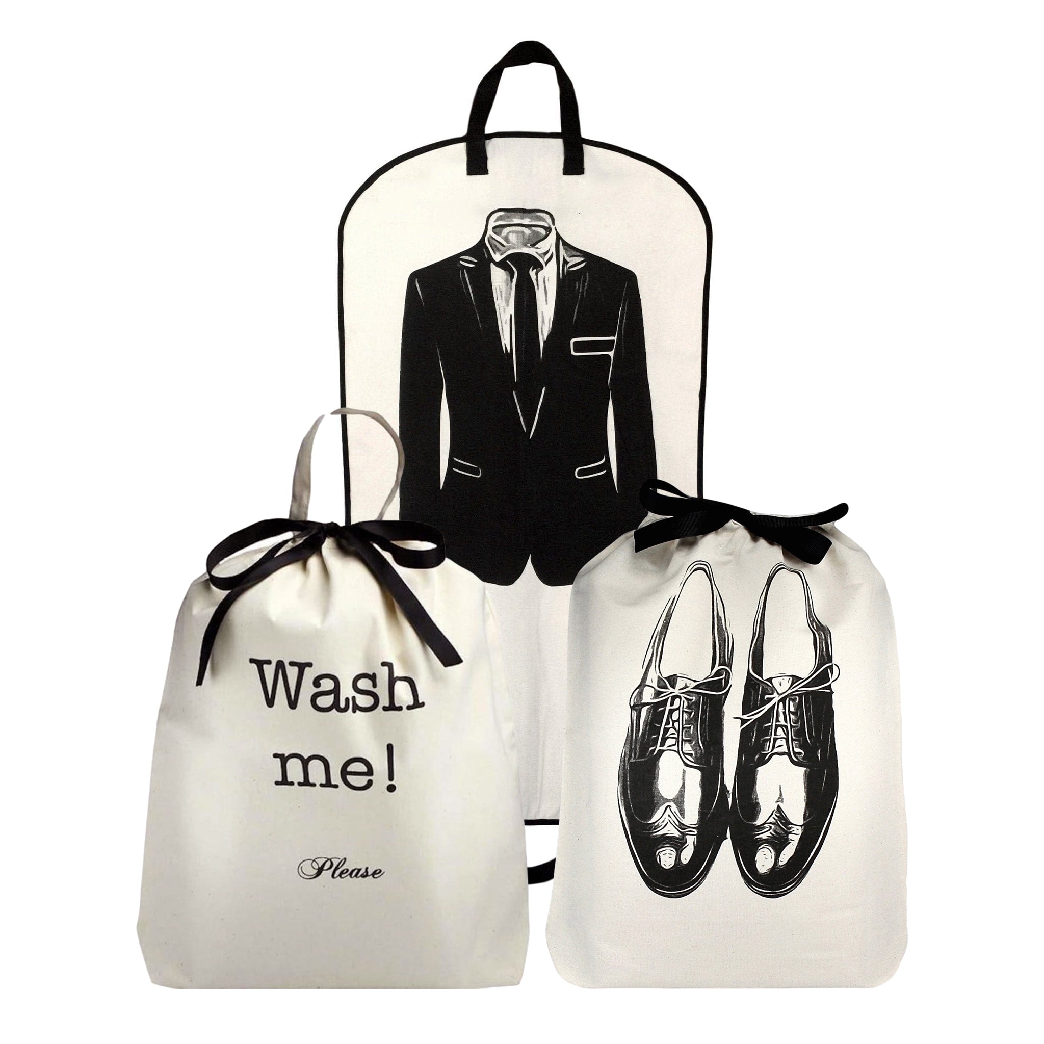 Men's Travel Set 3-pack, Cream - Glamourous Grace