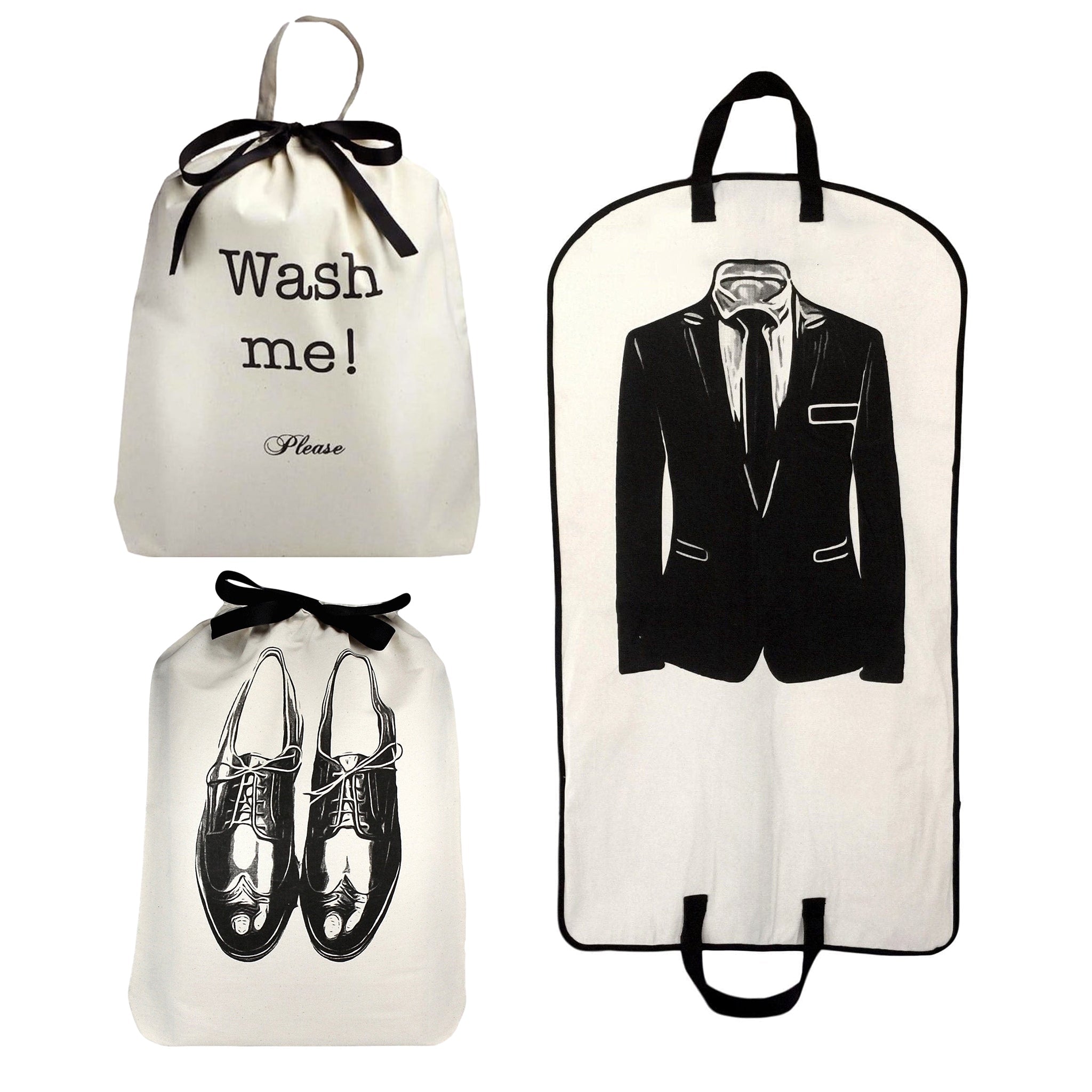 Men's Travel Set 3-pack, Cream - Glamourous Grace