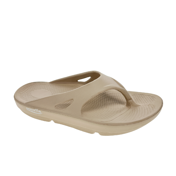 Sovella Active Recovery Sandals Women's PF Thong Beige - Glamourous Grace