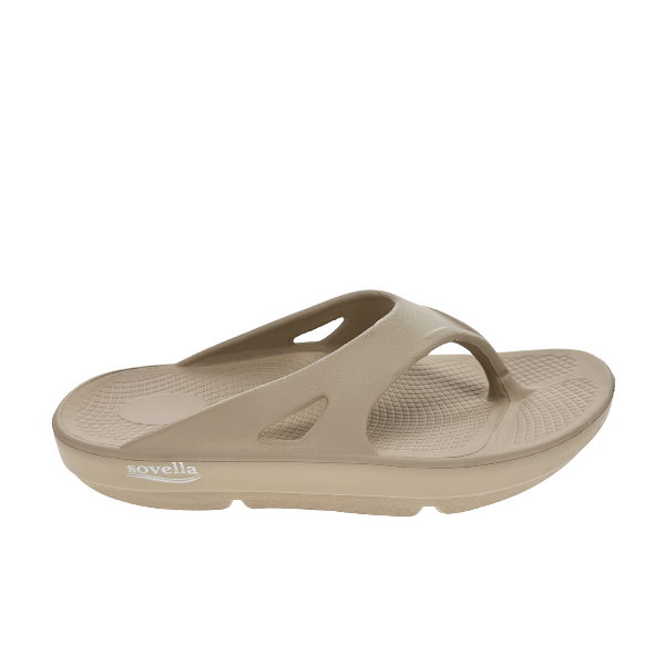 Sovella Active Recovery Sandals Women's PF Thong Beige - Glamourous Grace