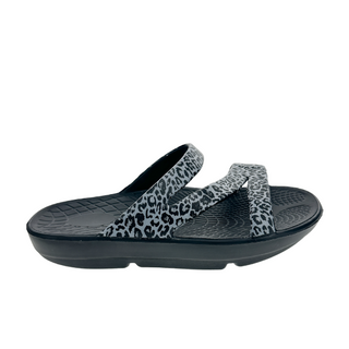 Sovella Women's PF Slide Black/Leopard - Glamourous Grace