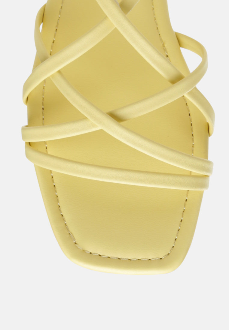 Petal Molly Cuddles Cross Strap Detail Flat Sandals - Glamourous Grace