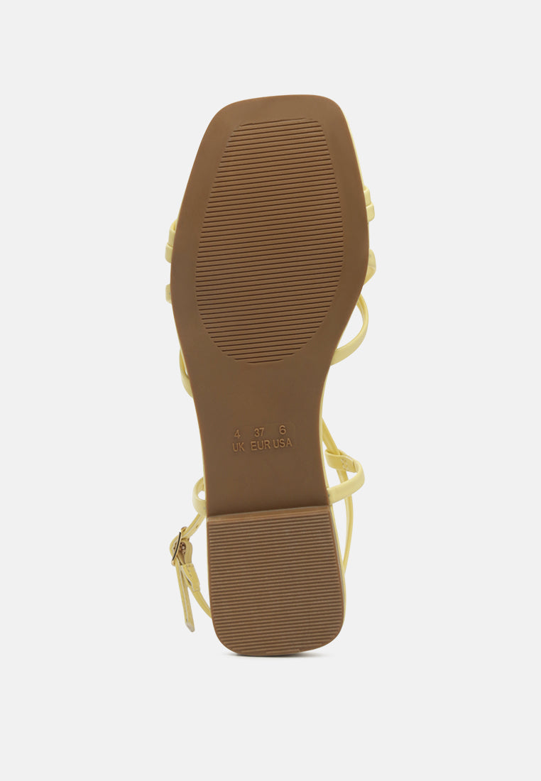 Petal Molly Cuddles Cross Strap Detail Flat Sandals - Glamourous Grace