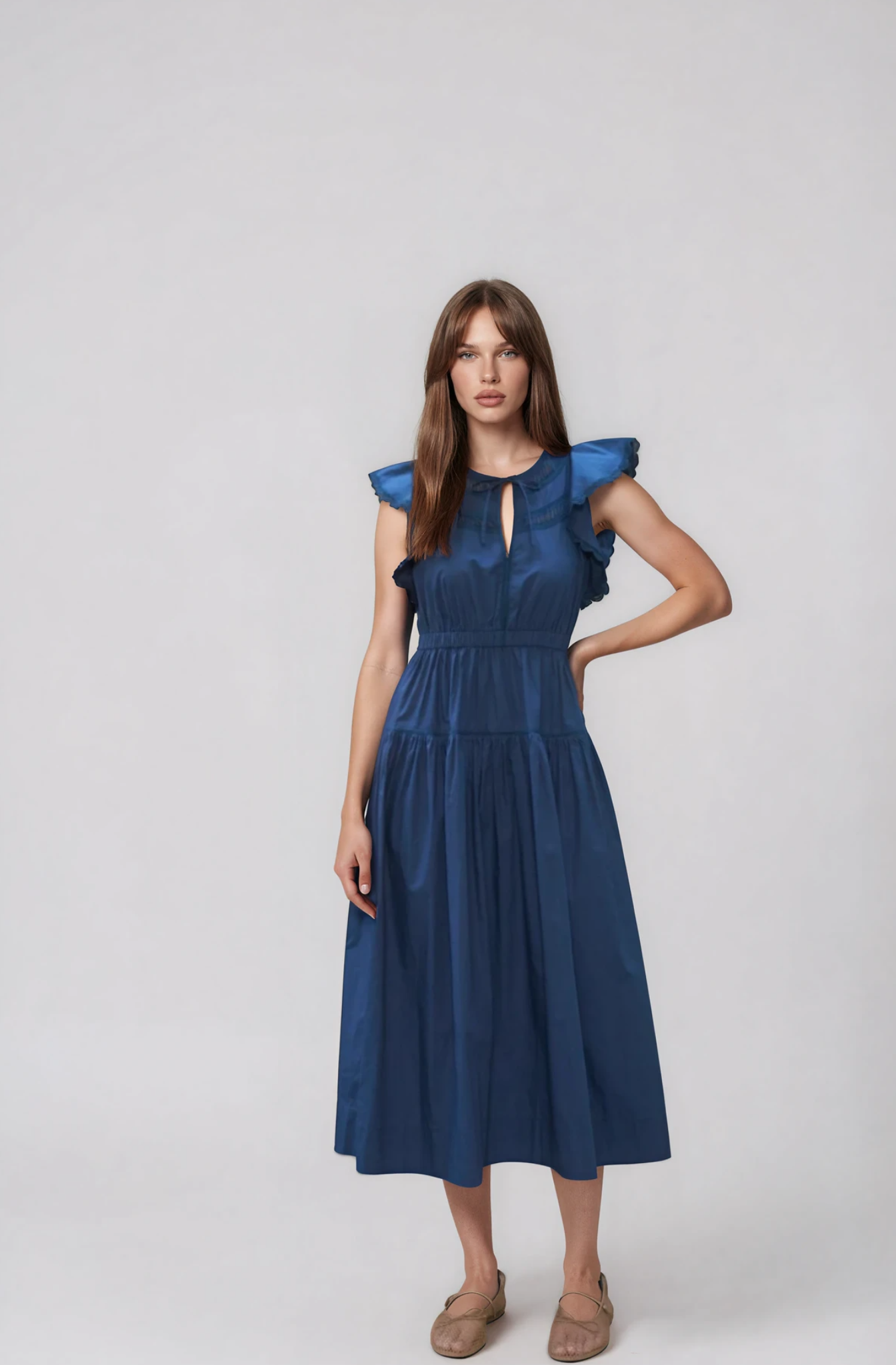 Rory Navy Midi Dress - Glamourous Grace