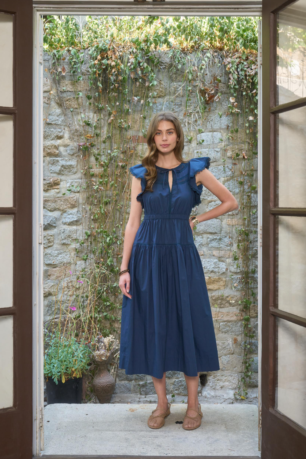 Rory Navy Midi Dress - Glamourous Grace