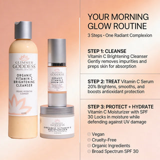 Morning Glow Routine – Vitamin C 3-Step Brightening System