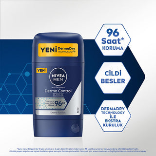 NIVEA Men Derma Control Clinical Anti-Perspirant Roll-On Deodorant for Men - Strong Protection, Long Lasting Freshness - Glamourous Grace