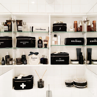 Vitamins Storage and Travel Box – Black - Glamourous Grace