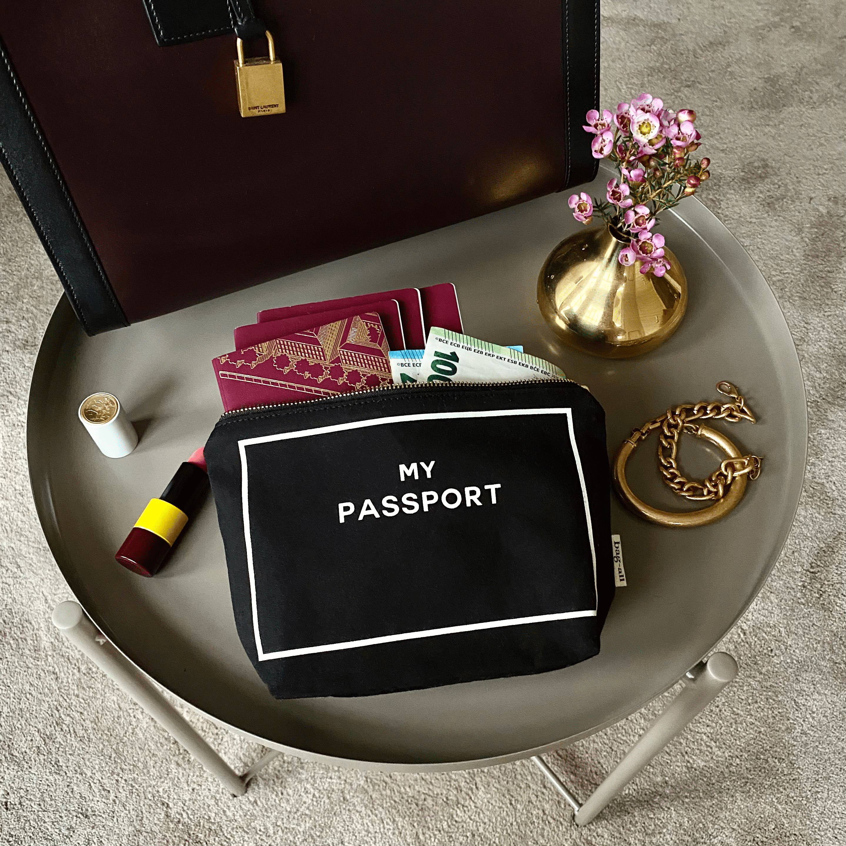 Passport Pouch – Black - Glamourous Grace