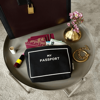 Passport Pouch – Black - Glamourous Grace