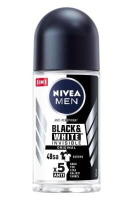 Nivea Men Invisible Black Roll-On Deodorant: Anti-Stain, Long Lasting Odor Protection, Clean & Dry Feel for Sensitive Skin - 1.69 fl oz - Glamourous Grace