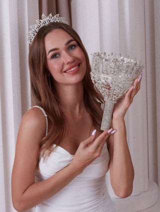 Elegant Hand Bouquet, Wedding Bouquet - Glamourous Grace
