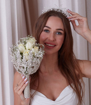 Proposal Flower Holder, Bridal Bouquet Holder - Glamourous Grace