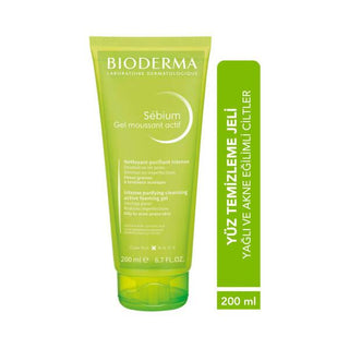 Bioderma Sebium Foaming Gel Active: Oil Control & Acne Defense - Gentle, Hypoallergenic Face Wash for Oily & Acne-Prone Skin (6.76 fl oz) - Glamourous Grace