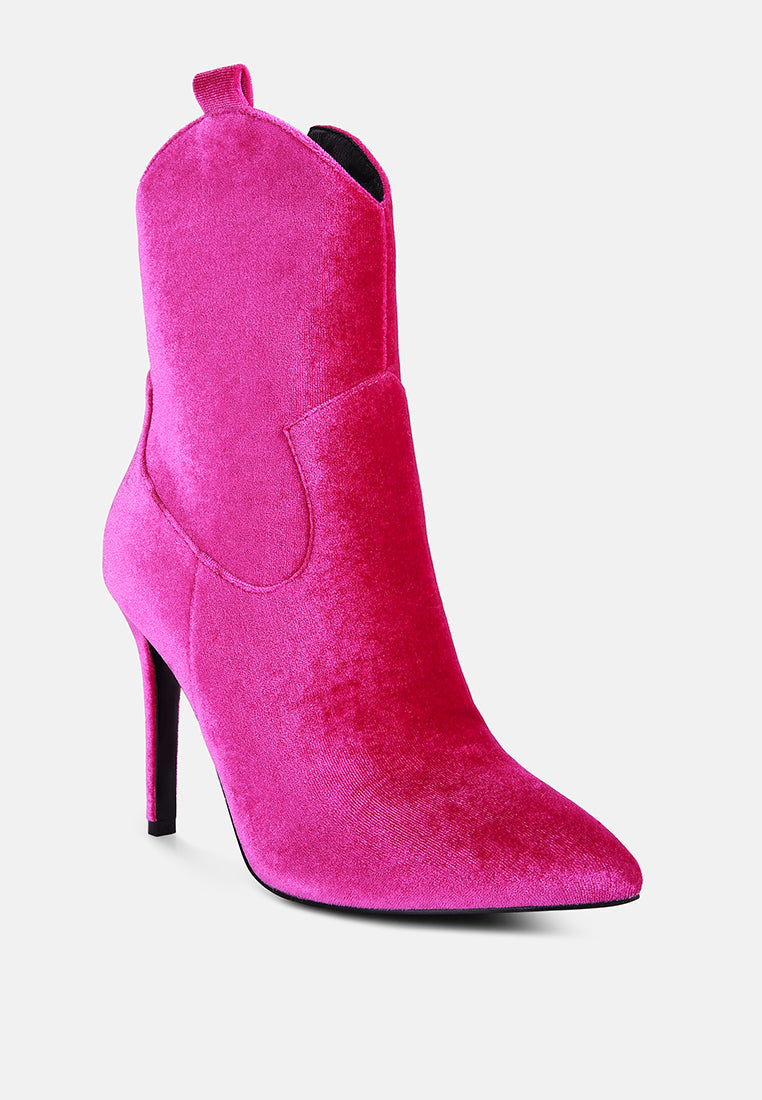 Nat Love Velvet Cow Girl Boot - Glamourous Grace
