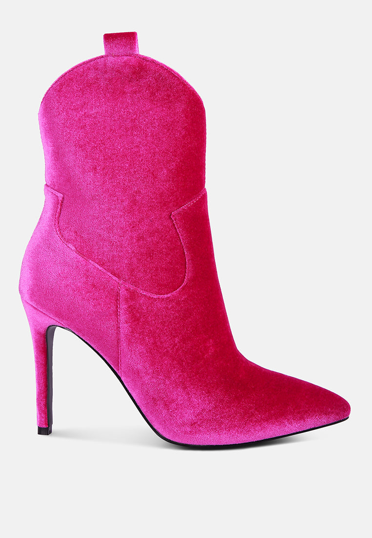 Nat Love Velvet Cow Girl Boot - Glamourous Grace