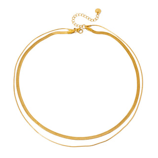 Brooke Layered Chain Necklace WATERPROOF