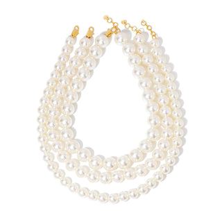 Chunky Three Piece Pearl Necklace