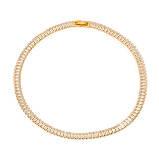 Dazed In Diamonds Choker Necklace - WATERPROOF