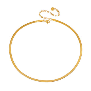 Ella Herringbone Necklace - WATERPROOF