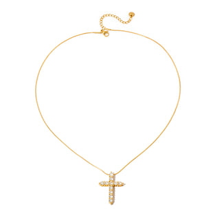 Hannah Diamond Cross Necklace WATERPROOF