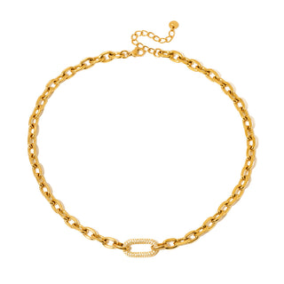 Michaela Diamond Chain Necklace - WATERPROOF