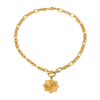 Sunburst Diamond Chain Necklace - WATERPROOF
