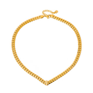 Victoria Diamond V Necklace - WATERPROOF