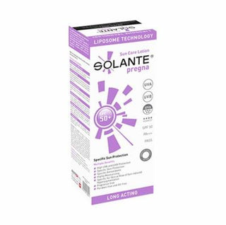 Solante Pregna SPF 50+ Sunscreen: Ultimate UVA/UVB Protection for Sensitive Pregnancy Skin - Hypoallergenic & Antioxidant Rich, 150ml