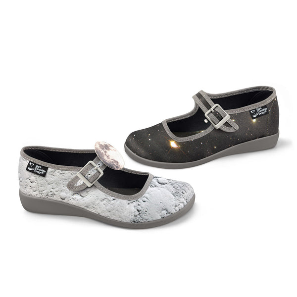 Chocolaticas® Nocturne Women's Mary Jane Flat - Glamourous Grace