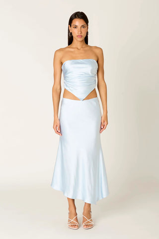 Beatrice Satin Midi Skirt