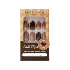 Café Tips Press On Nail Set