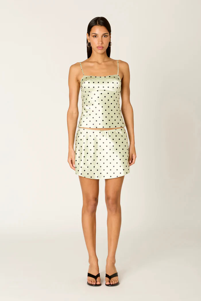 Avalon Polka Top Tank Top Pistachio