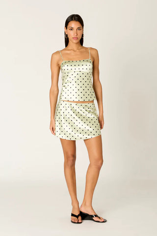Avalon Polka Top Tank Top Pistachio