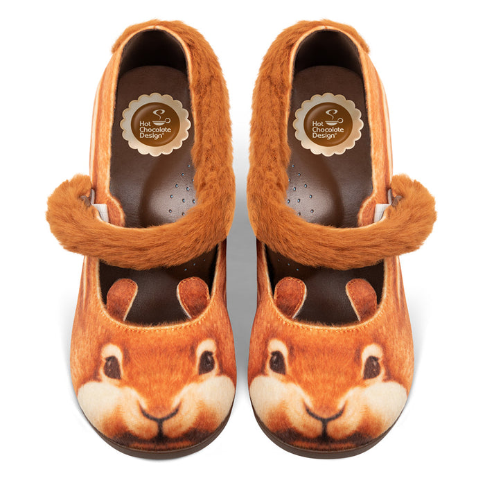 Nutty Cheeks Women's Mary Jane Mid Heels