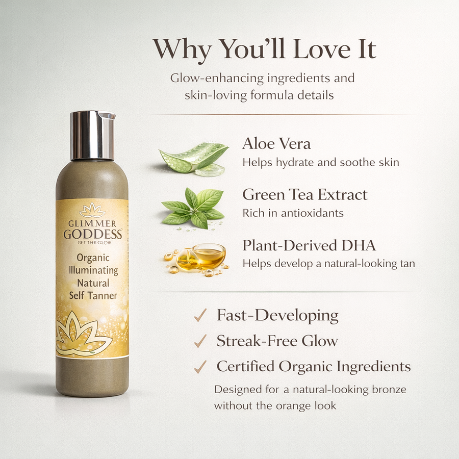 Organic Self Tanner – Fast Bronze Glow - Glamourous Grace