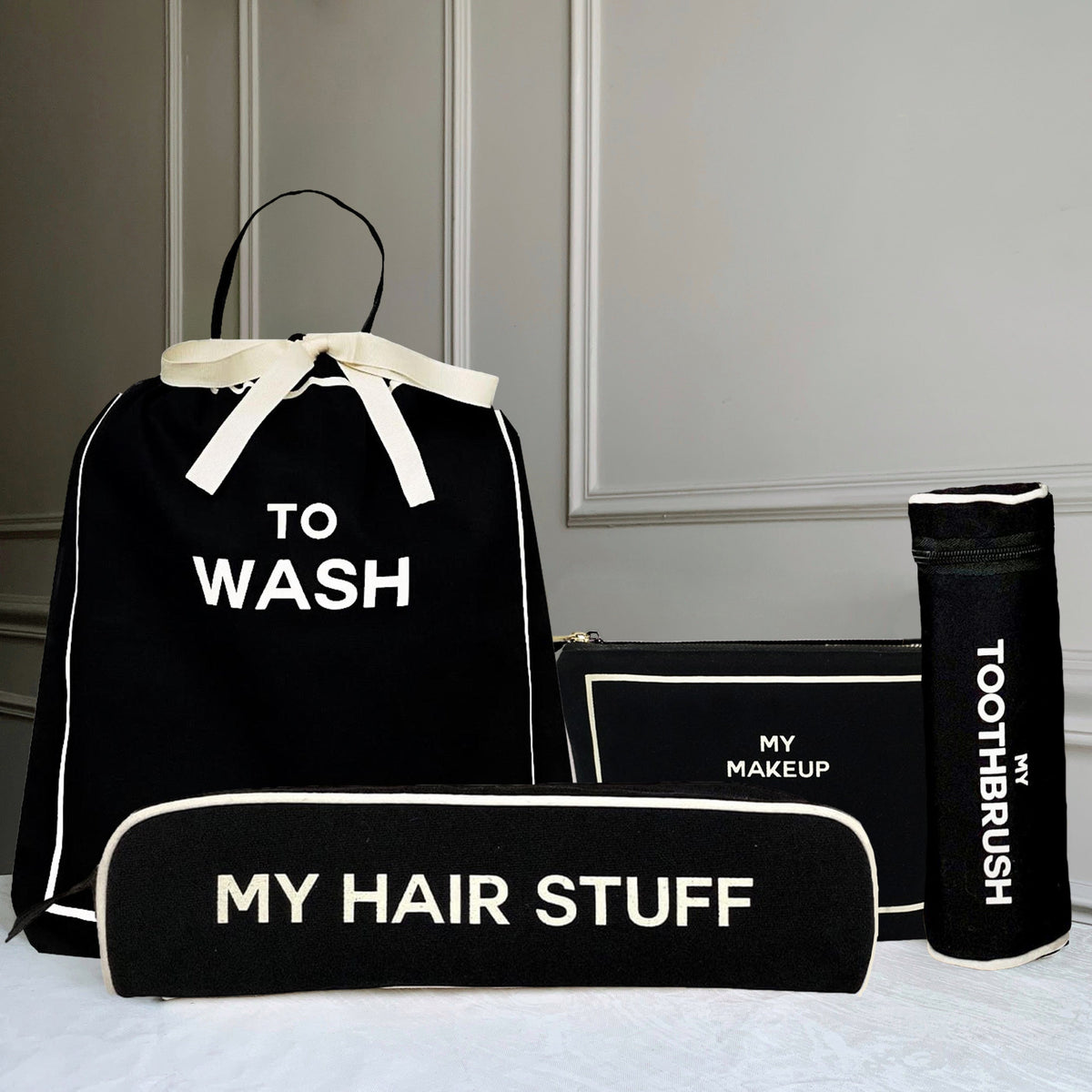 Best Deal Gift Set, 4-pack Travel & Home, Black - Glamourous Grace