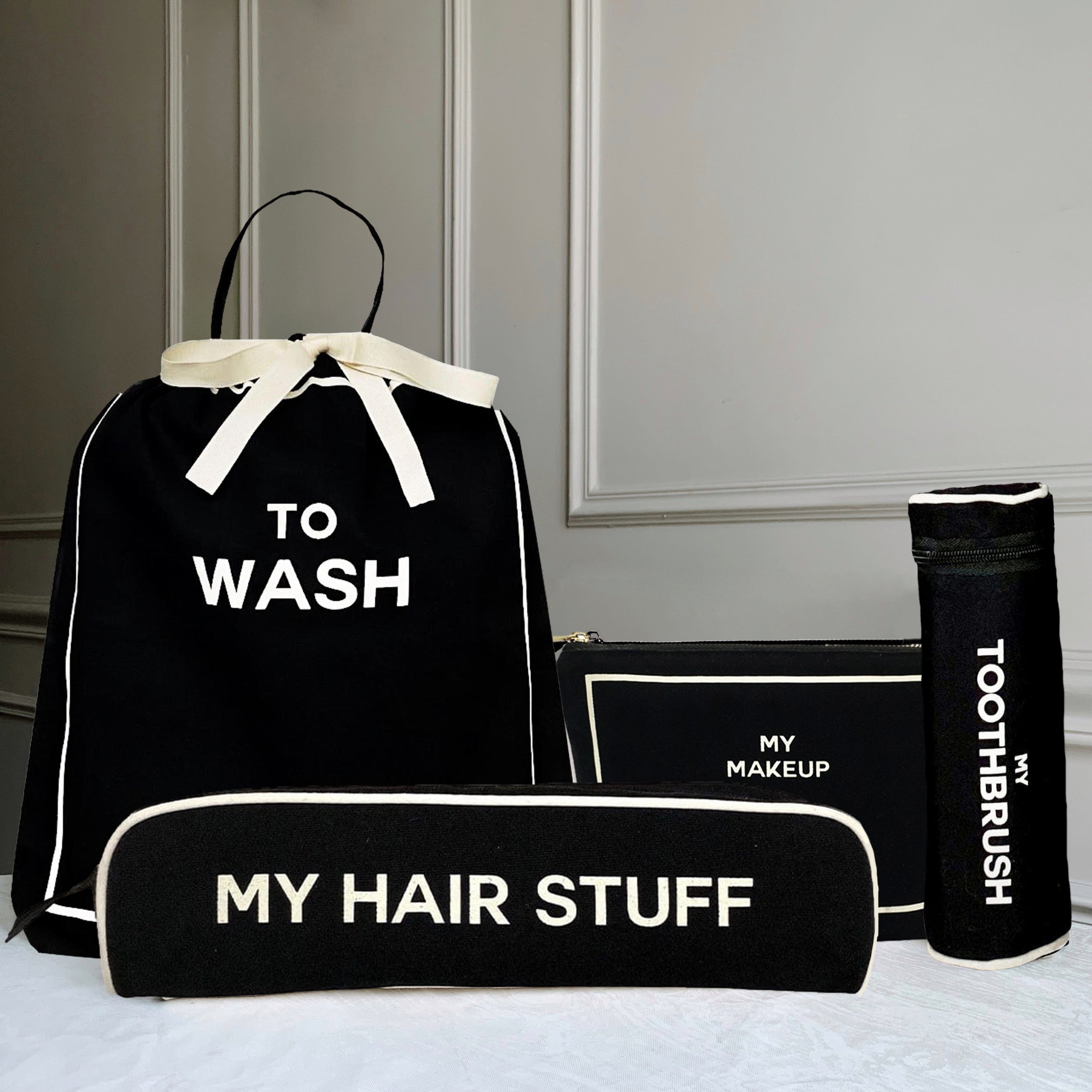 Best Deal Gift Set, 4-pack Travel & Home, Black - Glamourous Grace