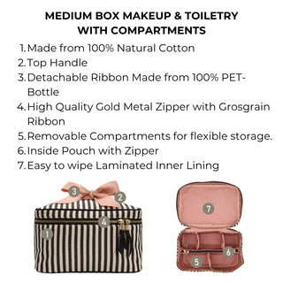 Cutest Striped Travel Gift Set Deal 3-Pack - Glamourous Grace