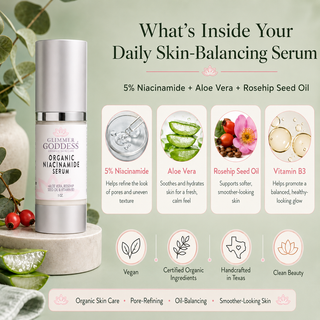 Organic Niacinamide Serum 5% – Pore Minimizer & Anti-Aging Treatment