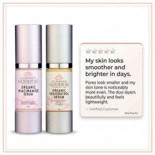 Organic Niacinamide + Resveratrol Serum Duo – Pore Refining & Brightening