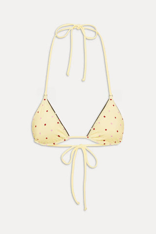 Nick Reversible Shine Bikini Top Honey Bug